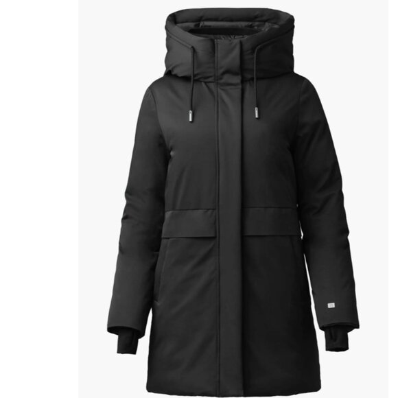 Soia and Kyo Roxann Straight-Fit 750 Fill Down Coat with Hood - Picture 4 of 12